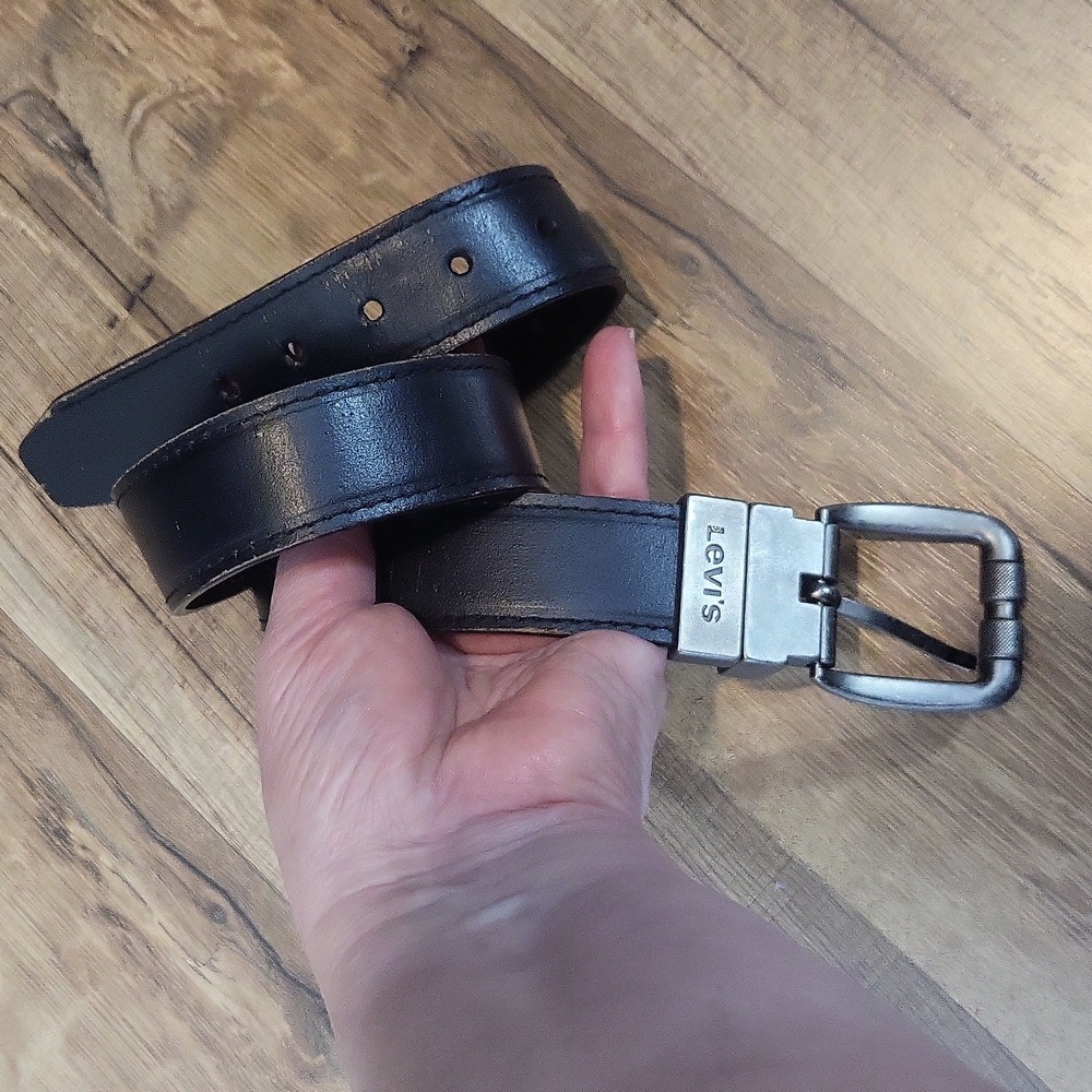 BOY'S LEVI'S Brown Black Reversible Bonded Leather Belt  Size S 22-24